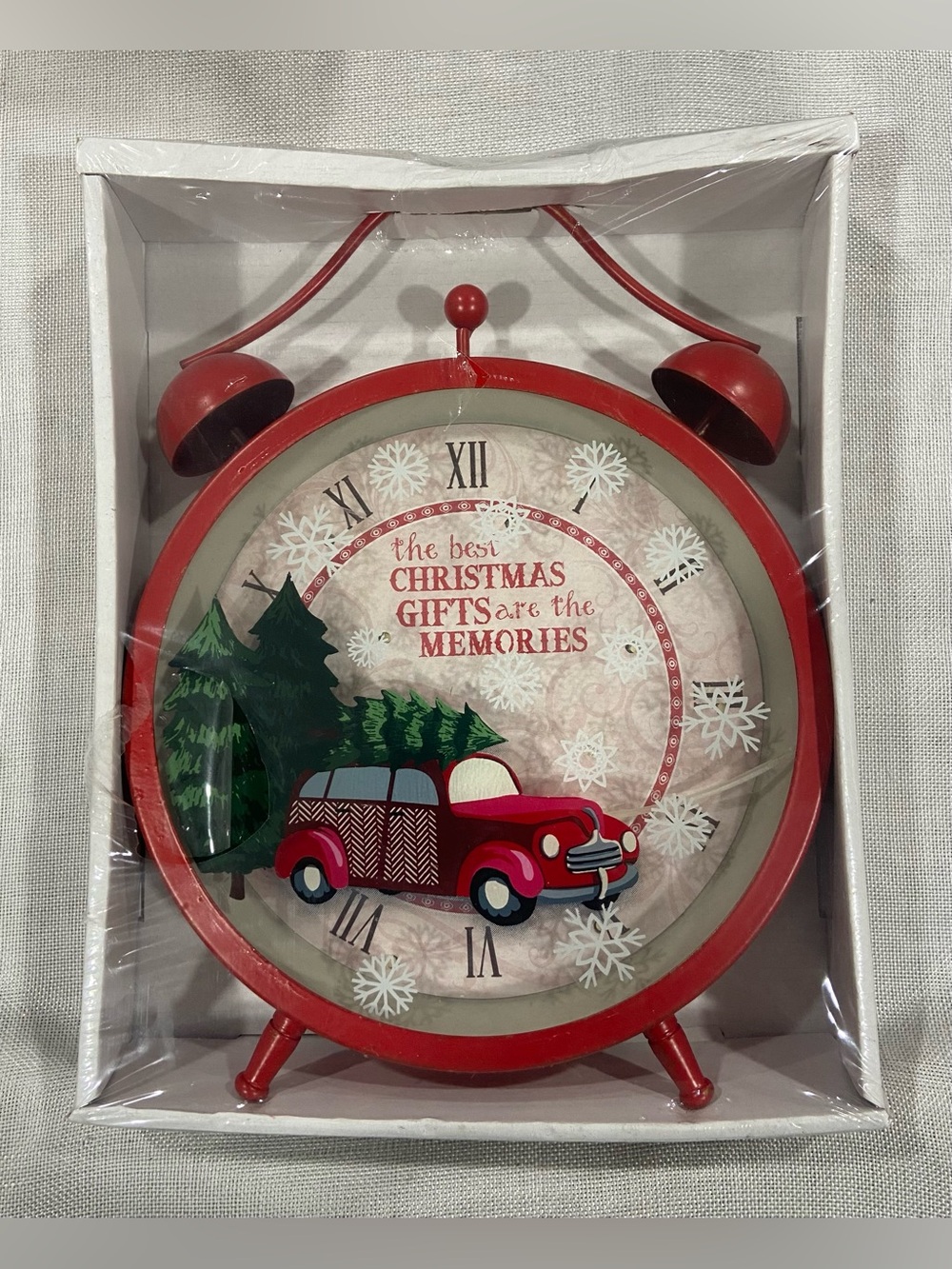 Vintage LED Holiday Tabletop Clock